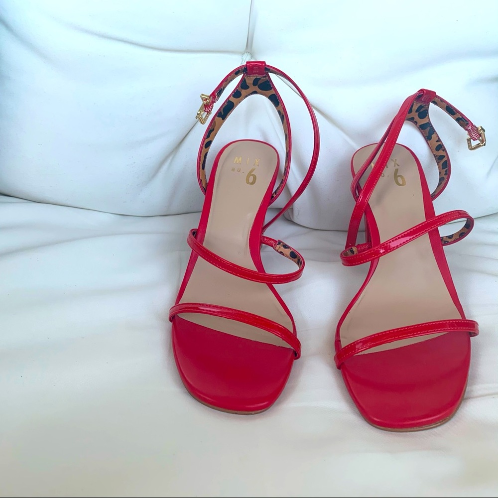 Red sandals